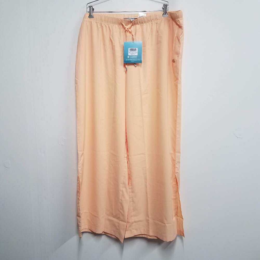 Coolibar Petra Wide Leg Pants Orange Womens XXL 2XL Orange UPF 50+ Air Fabric